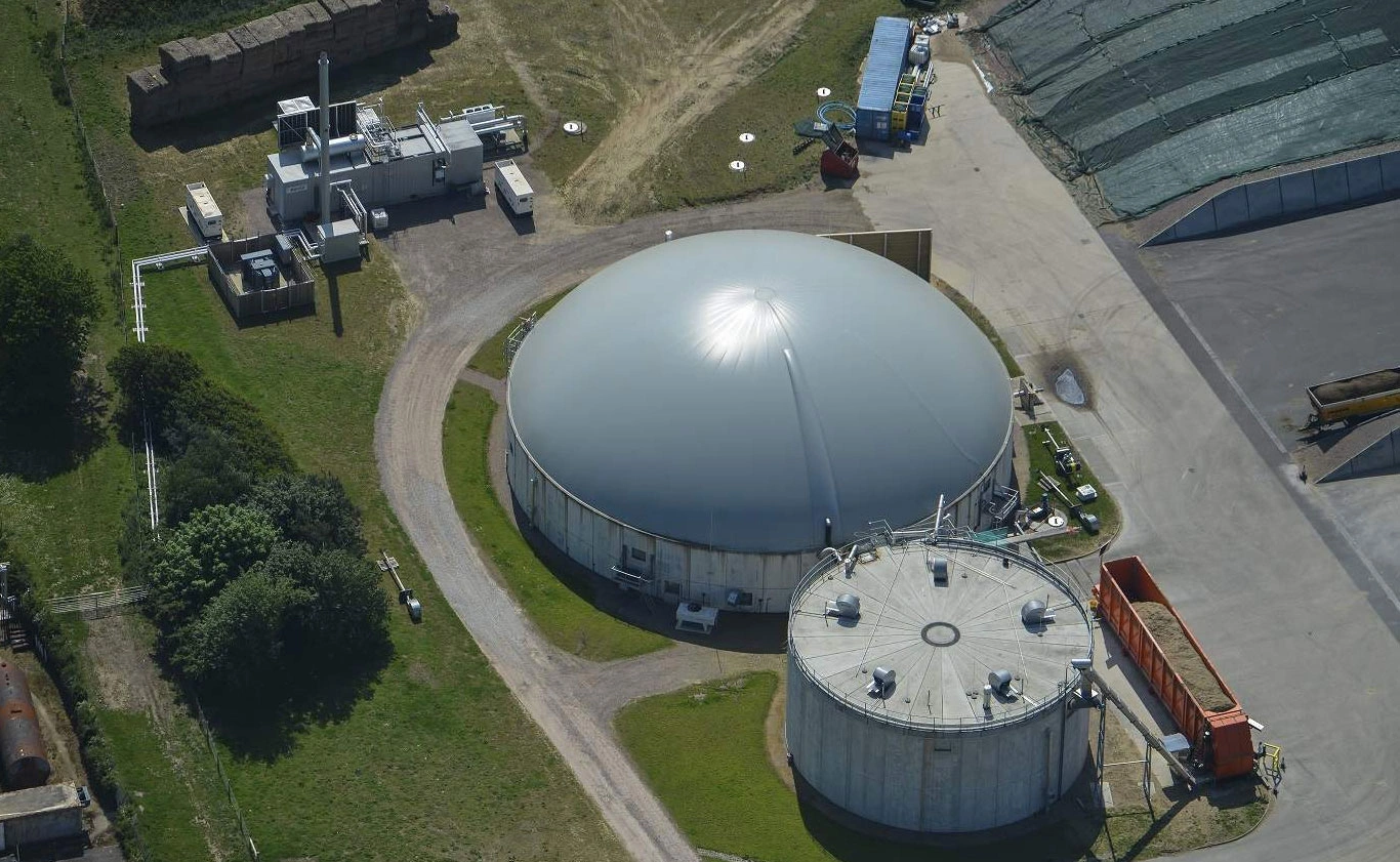 cylindrical biogas storage balloon