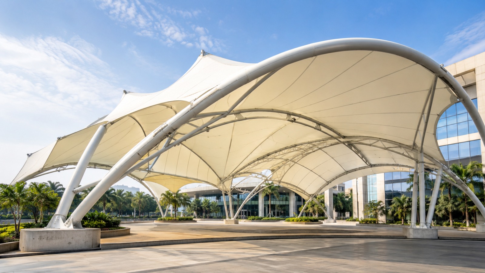 India's No. 1 Tensile Roof Manufacturer: Why Businesses Choose PVC Coated Fabric Solutions
