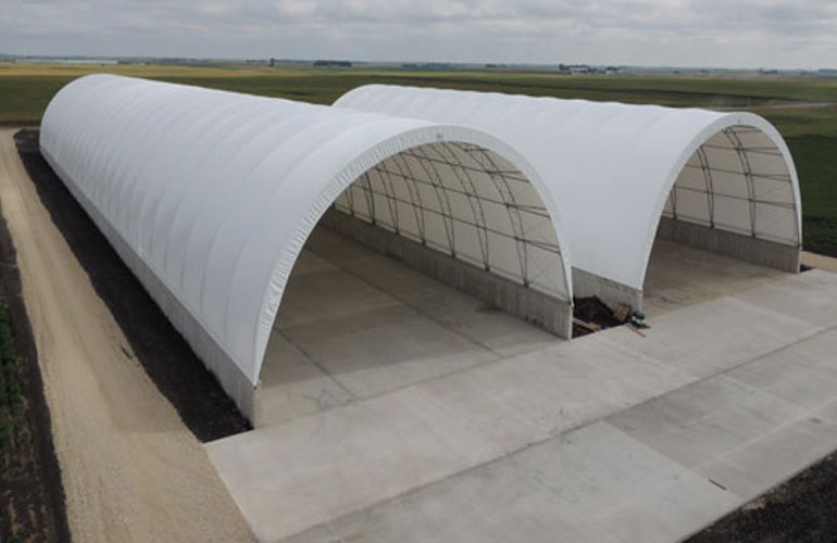 Tensile Membrane Structures for Modular Industrial Constructions